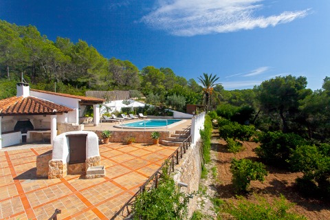 rental villa roof with views in ibiza